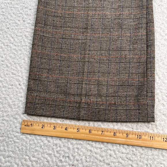 NWT Express Editor Flare Leg Trouser Women's 10 Low Rise Stretch Plaid Flannel - Picture 6 of 14